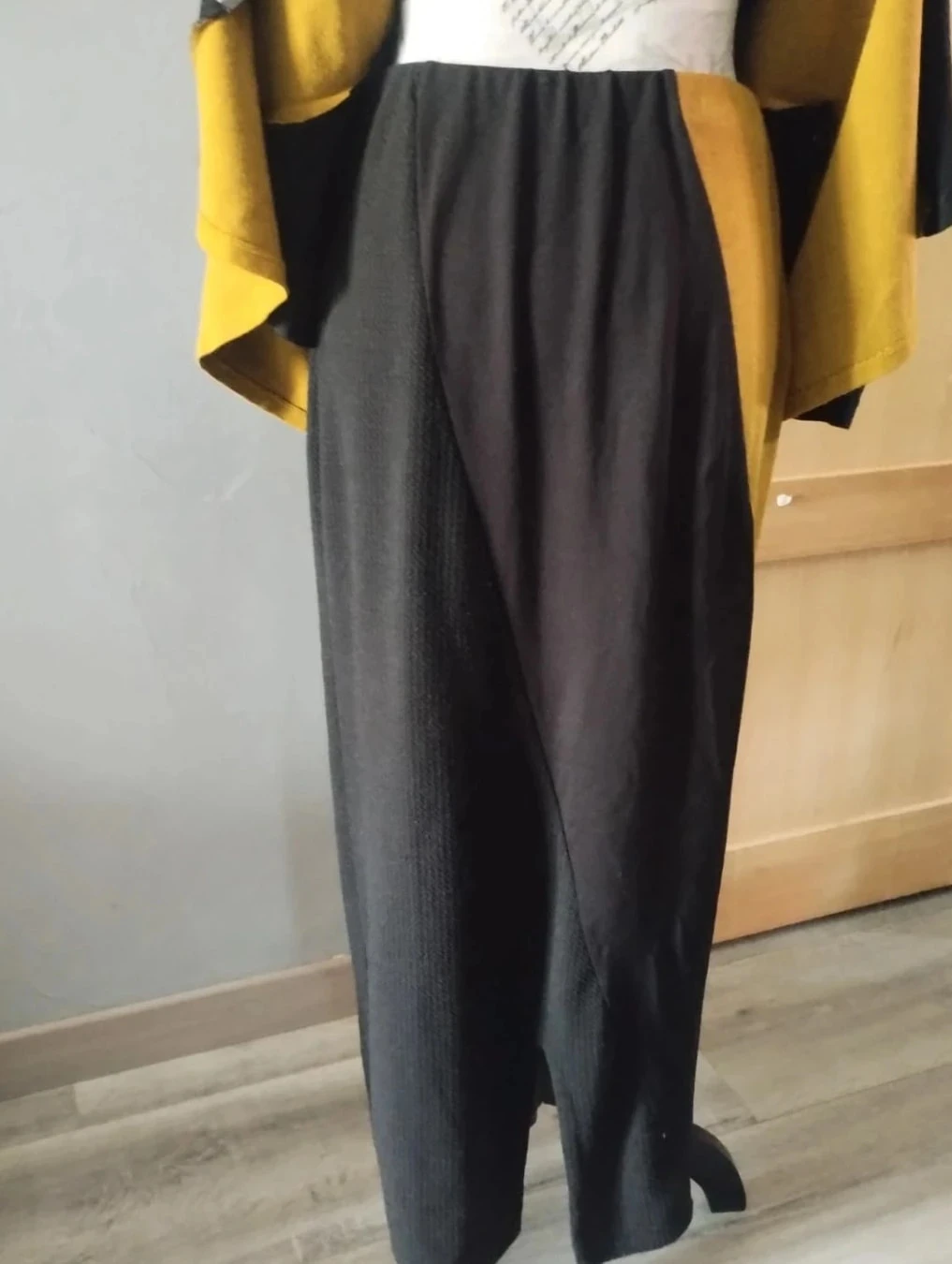 Black/khaki Tunic+Long Skirt Set, Alembika, Size 2 – photo 8